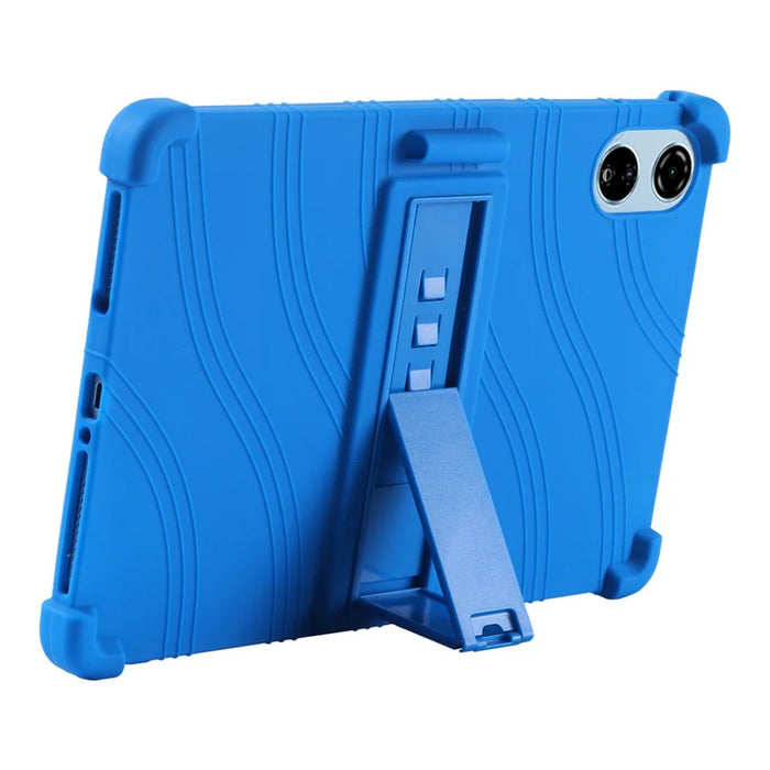 For Blackview Mega 3 Case Adjustable Kickstand Silicone Tablet Protective Cover - Dark Blue - 5