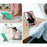 For Samsung Galaxy Tab A11+ / A9+ Case Robot Style Silicone + PC Tablet Cover with Kickstand - Mint Green  /  Rose - 7