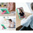 For Samsung Galaxy Tab A11 Case Robot Style Silicone + PC Tablet Cover with Kickstand - Mint Green  /  Rose - 6