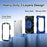For Samsung Galaxy Tab A11 Case Silicone + PC Hand Grip Kickstand Tablet Cover with Shoulder Strap - Navy Blue  /  Black - 2