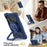 For Samsung Galaxy Tab A11 Case Silicone + PC Hand Grip Kickstand Tablet Cover with Shoulder Strap - Navy Blue  /  Black - 7