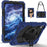 Tablet Case For Lenovo Idea Tab  /  Tab K11 Gen 2  /  Xiaoxin Pad 11 2025  /  Tab M11 Silicone + PC Kickstand Cover with Handy Strap - Navy Blue  /  Black - 1