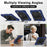 Tablet Case For Lenovo Idea Tab  /  Tab K11 Gen 2  /  Xiaoxin Pad 11 2025  /  Tab M11 Silicone + PC Kickstand Cover with Handy Strap - Navy Blue  /  Black - 5