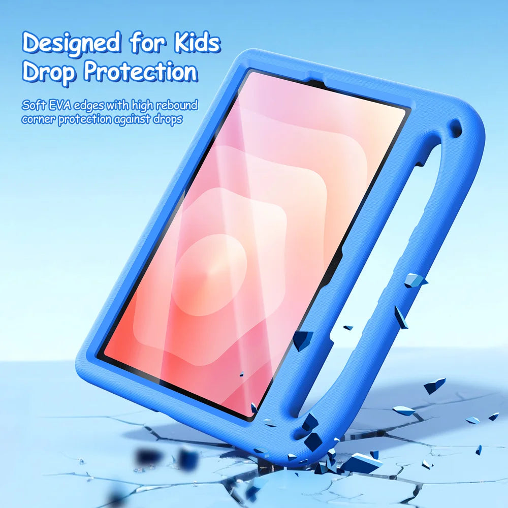 DUX DUCIS For Samsung Galaxy Tab S11 Tablet Case with Kickstand  Puff Series EVA Kids Shockproof Cover - Blue - 5