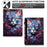 For Samsung Galaxy Tab S10 FE+ Leather Case Pattern Print Card Slots Stand Auto Sleep Wake Tablet Cover - Colorful Cat - 7