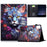 For Lenovo Tab M9 Leather Case Pattern Print Card Slots Stand Auto Sleep Wake Tablet Cover - Colorful Cat - 1