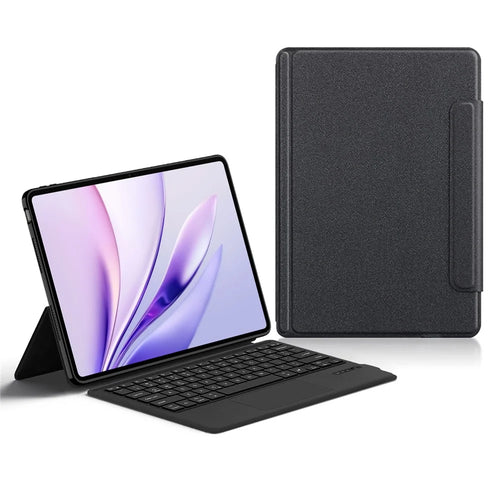 For Honor MagicPad3 12.5 Leather Case + Touchpad Bluetooth-Compatible Keyboard (without Backlit) - 1