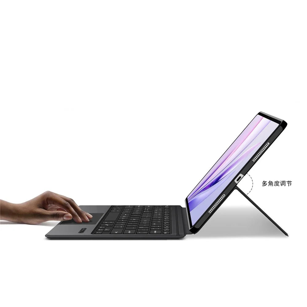 For Honor MagicPad3 12.5 Leather Case + Touchpad Bluetooth-Compatible Keyboard (without Backlit) - 6