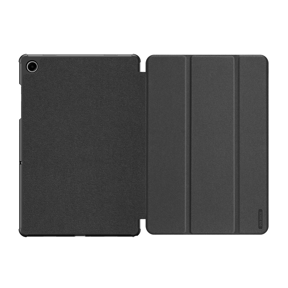 DUX DUCIS Domo Series for Samsung Galaxy Tab A9+ Case Tri-Fold Stand Leather Cover Auto Wake / Sleep - Black - 2