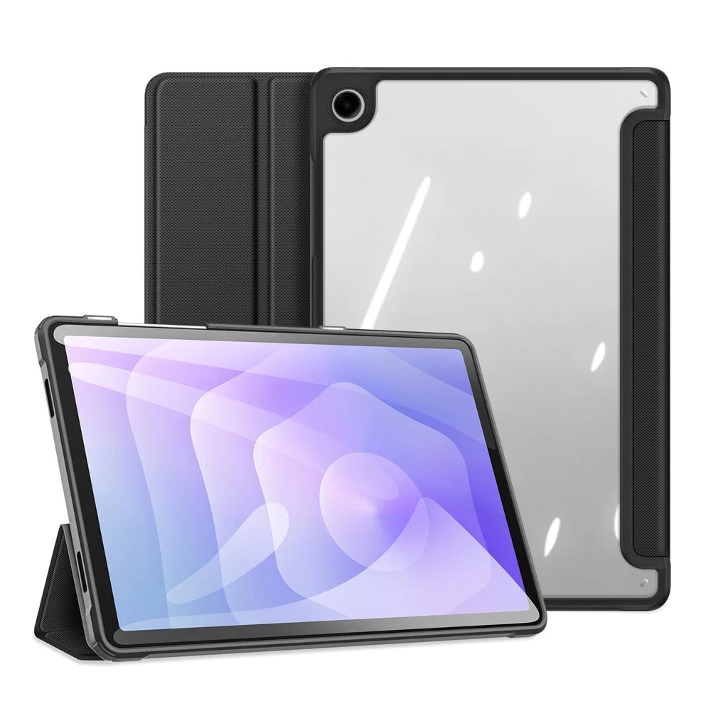 DUX DUCIS TOBY Series For Samsung Galaxy Tab A9+ Case PU Leather Tri-Fold Stand Tablet Cover - Black - 7