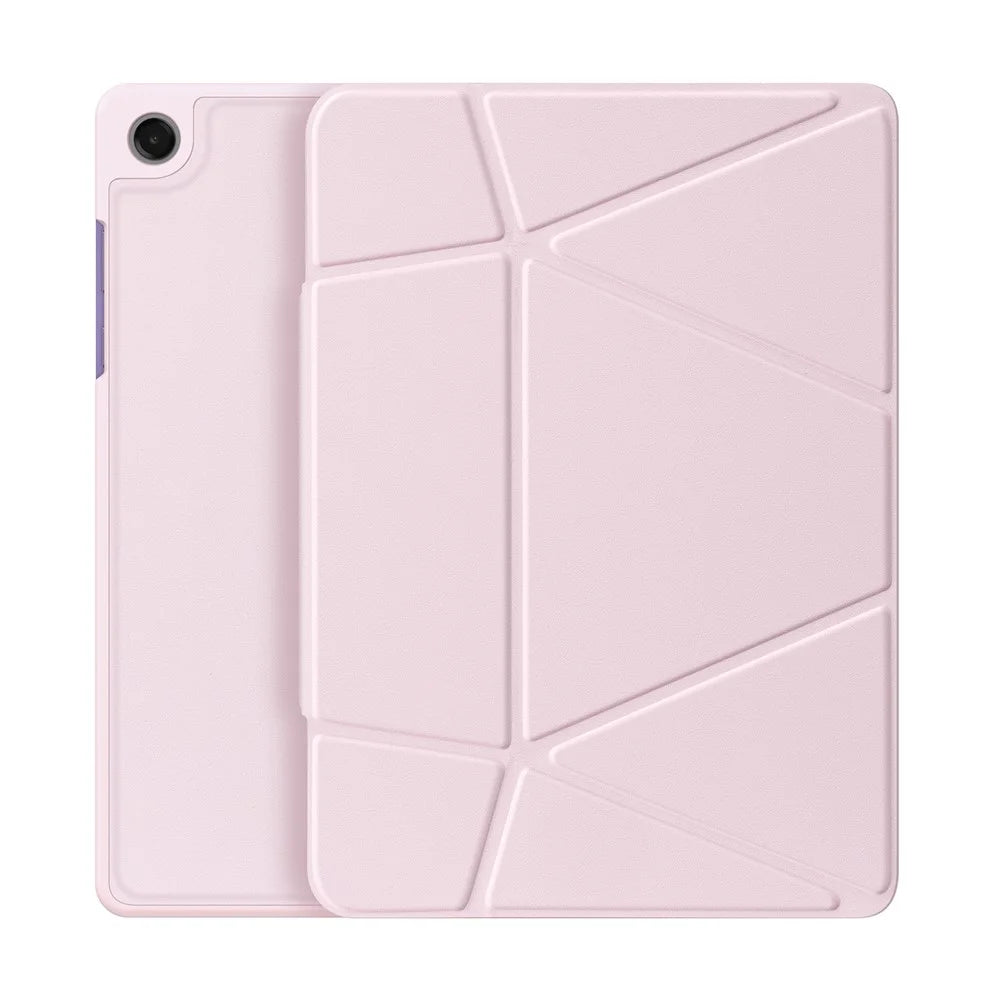 DUX DUCIS Vers Series For Samsung Galaxy Tab A9+ Tablet Case Multi-function Folding Stand Leather Cover - Pink - 1
