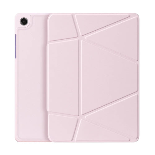 DUX DUCIS Vers Series For Samsung Galaxy Tab A9+ Tablet Case Multi-function Folding Stand Leather Cover - Pink - 1