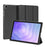 DUX DUCIS Domo Series for Samsung Galaxy Tab A11+ / A9+ Case Tri-Fold Stand Leather Cover Auto Wake / Sleep - Black - 1
