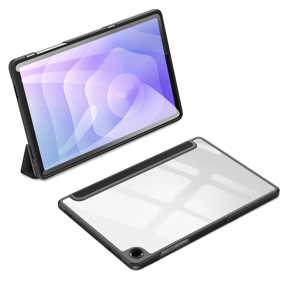 DUX DUCIS TOBY Series For Samsung Galaxy Tab A11+ / A9+ Case PU Leather Tri-Fold Stand Tablet Cover - Black - 2