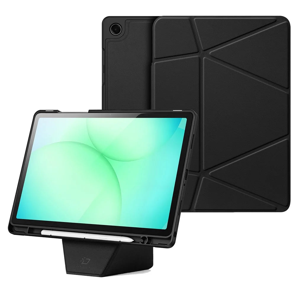 DUX DUCIS Vers Series For Samsung Galaxy Tab A11+ / A9+ Tablet Case Multi-function Folding Stand Leather Cover - Black - 1