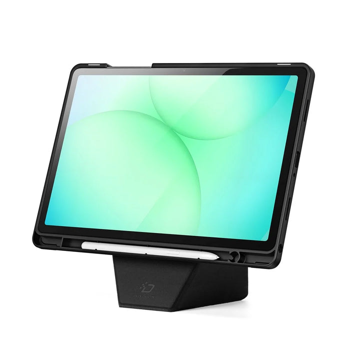 DUX DUCIS Vers Series For Samsung Galaxy Tab A11+ / A9+ Tablet Case Multi-function Folding Stand Leather Cover - Black - 2