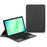 For Samsung Galaxy Tab A11+ Leather Case + Touchpad Bluetooth-Compatible Keyboard with Backlit - 1