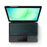 For Samsung Galaxy Tab A11+ Leather Case + Bluetooth-Compatible Keyboard with Backlight Trackpad - 2