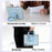 For iPad mini (2024)  /  (2021) Case Kickstand Wave Pattern Shockproof TPU + PC Tablet Cover - Baby Blue - 4