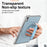 For iPad mini (2024)  /  (2021) Case Kickstand Wave Pattern Shockproof TPU + PC Tablet Cover - Baby Blue - 5