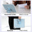 Tablet Case For iPad Air 13 (2026) / (2025) / (2024) / Pro 13 (2025) / (2024) / Pro 12.9 (2022) / (2021) / (2020) / (2018)  Kickstand Wave Pattern Shockproof TPU + PC Cover - Baby Blue - 4