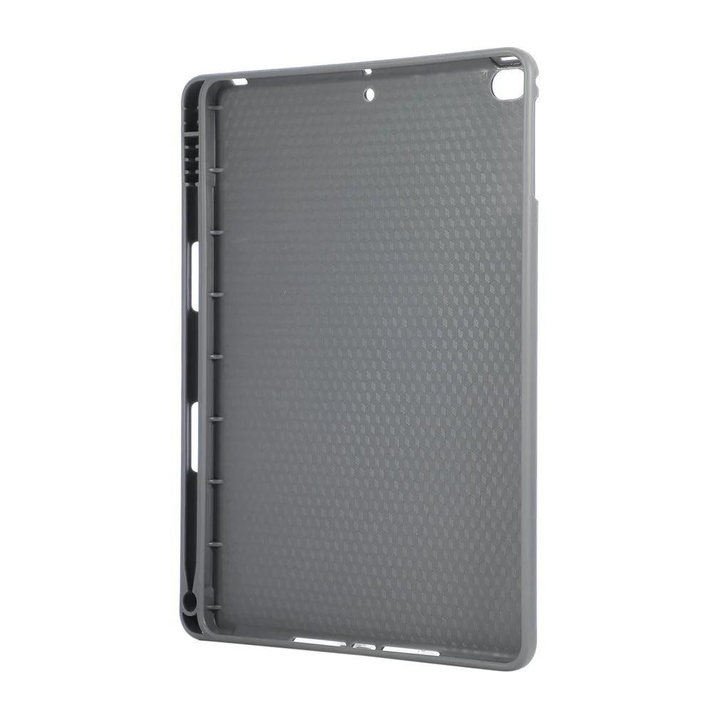 Tablet Case For iPad 9.7-inch (2018)  /  (2017)  /  Air 2  /  Air (2013) Kickstand PU + TPU Cover with Wristband  /  Pen Slot - Grey - 5