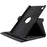 For Samsung Galaxy Tab A11+ Case Rotating Stand PU Leather + PC Tablet Cover with Elastic Band - Black - 2