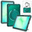 For Samsung Galaxy Tab A11+ Case Rotary Kickstand PC + TPU + Silicone Cover with Shoulder Strap - Midnight Green - 4