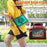 For Samsung Galaxy Tab A11+ Case Rotary Kickstand PC + TPU + Silicone Cover with Shoulder Strap - Midnight Green - 5