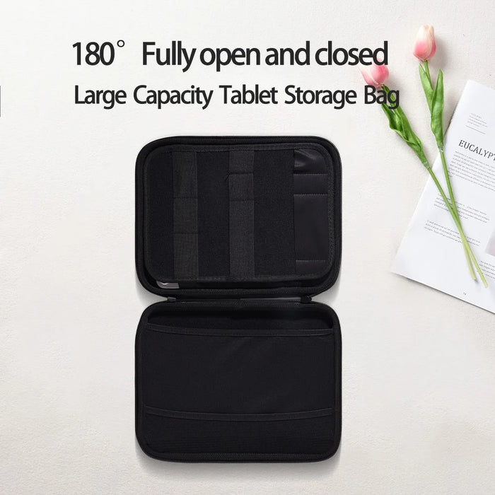 For 10-11 inch 180° Full-Opening Tablet Sleeve Case Waterproof Shockproof Tablet Sleeve Bag - Grey - 2