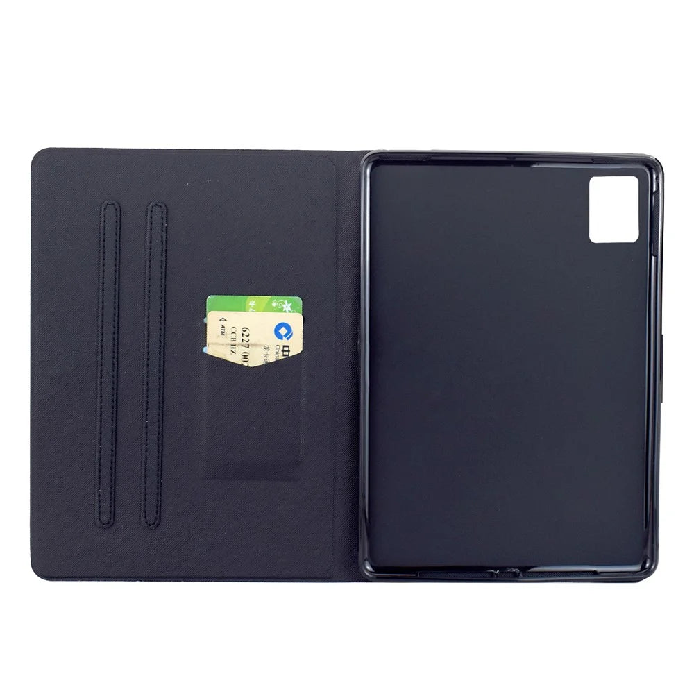 For Lenovo Xiaoxin Pad 12.1 (2025) Case Card Holder Pattern Print Leather Cover - Bird - 2