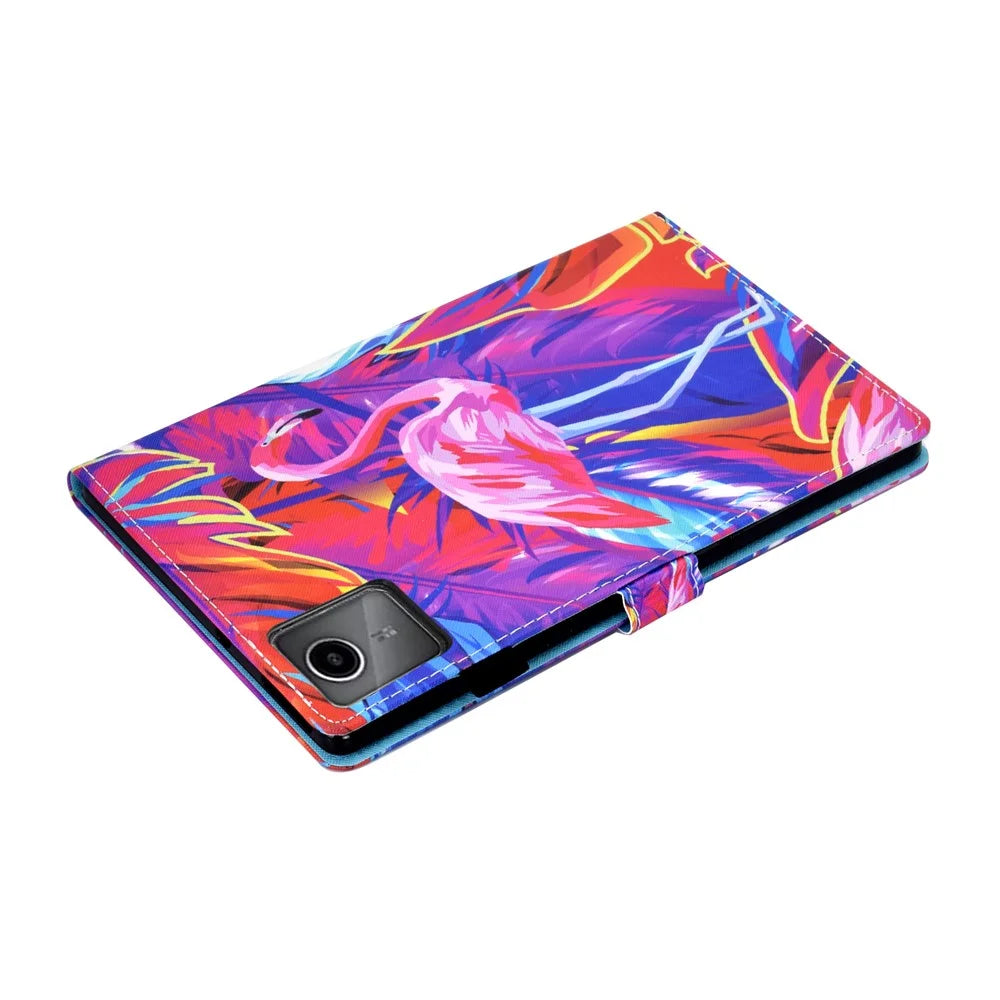 For Lenovo Xiaoxin Pad 12.1 (2025) Case Pattern Printing Leather Tablet Cover with Card Holder - Bird - 6