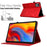 For Lenovo Xiaoxin Pad 12.1 (2025) Leather Case Tree Pattern Card Slots Stand Cover - Red - 6
