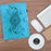 For Lenovo Xiaoxin Pad 12.1 (2025) Case Mandala Imprinted Leather Tablet Cover with Card Slots - Sky Blue - 6