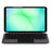 For Samsung Galaxy Tab A11 Leather Case + Touchpad Bluetooth-Compatible Keyboard with Backlit - 4