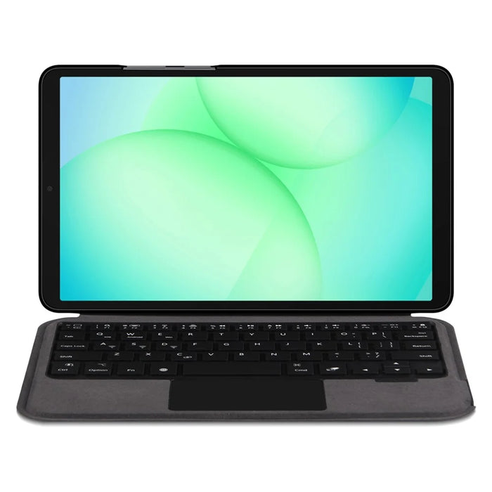 For Samsung Galaxy Tab A11 Leather Case + Touchpad Bluetooth-Compatible Keyboard with Backlit - 4