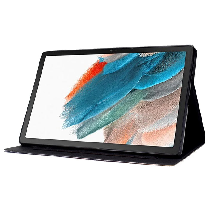 For Samsung Galaxy Tab A8 10.5 (2021) SM-X200 / X205 / Tab A8 10.5 (2022) Dual-sided Magnetic Pattern Printing Cover Anti-drop PU Leather Stand Stitching Case with Card Slots - Colorful Horse - 3