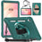 For Samsung Galaxy Tab S11 Case Hand Strap Kickstand PC + TPU + Silicone Cover with Shoulder Strap - Midnight Green - 2