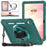 For Samsung Galaxy Tab S11 Case Hand Strap Kickstand PC + TPU + Silicone Cover with Shoulder Strap - Midnight Green - 3