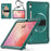 For Samsung Galaxy Tab S11 Case Hand Strap Kickstand PC + TPU + Silicone Cover with Shoulder Strap - Midnight Green - 4