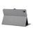 For Samsung Galaxy Tab S11 Case with Stand Card Holder Cloth Texture Leather Tablet Cover - Grey - 2