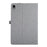 For Samsung Galaxy Tab S11 Case with Stand Card Holder Cloth Texture Leather Tablet Cover - Grey - 5