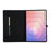 For Samsung Galaxy Tab S11 Ultra Case with Stand Card Holder Cloth Texture Leather Tablet Cover - Black - 4