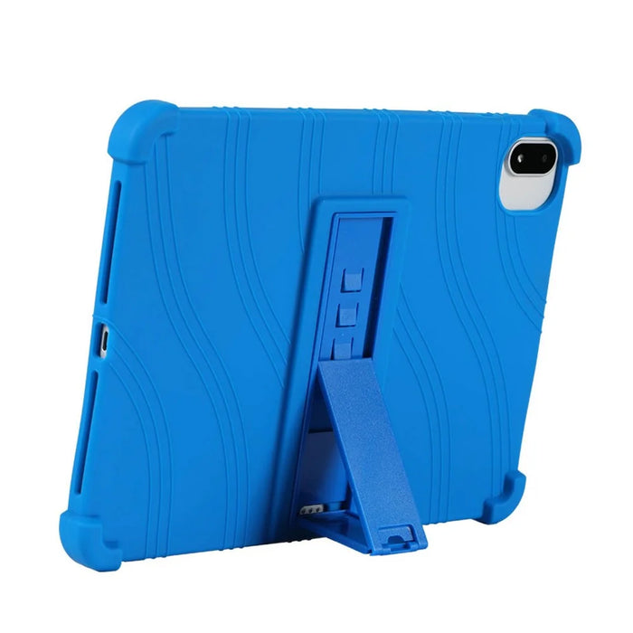 For Oppo Pad 6 / Pad 5 / vivo Pad5e / IQOO Pad5c / Pad5c Case Adjustable Kickstand Silicone Tablet Protective Cover - Dark Blue - 3