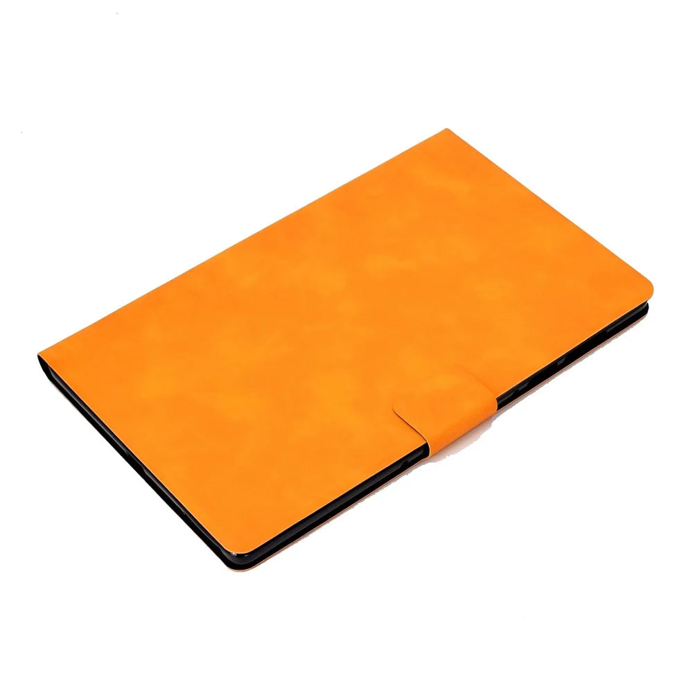 For Samsung Galaxy Tab A8 10.5 (2021) / (2022) SM-X205 / SM-X200 Leather Tablet Case Card Holder Stand Cover - Orange - 5
