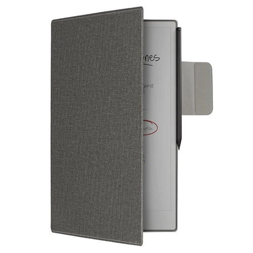 For ReMarkable Paper Pro Move Case Magnetic Closure PU Leather Flip Protective Cover Auto Wake  /  Sleep - Grey - 1
