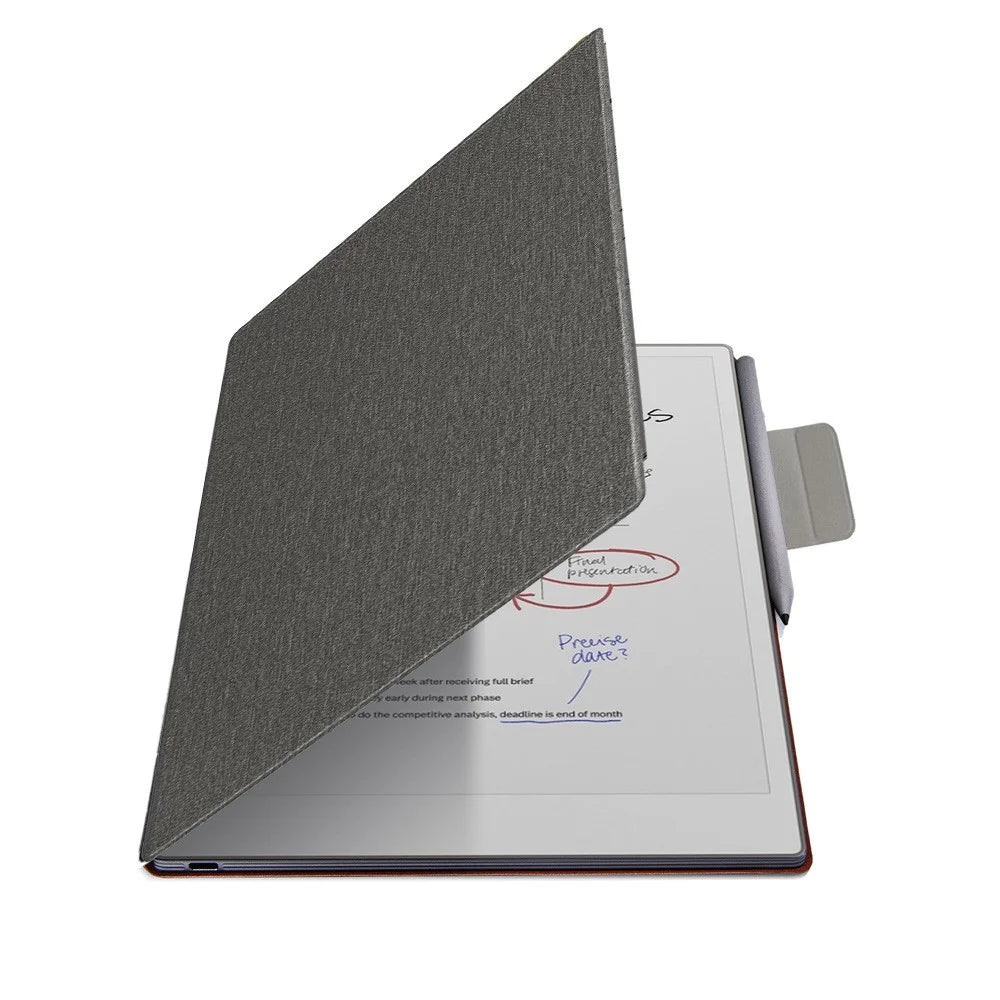 For ReMarkable Paper Pro Move Case Magnetic Closure PU Leather Flip Protective Cover Auto Wake  /  Sleep - Grey - 4