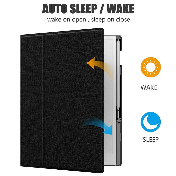For ReMarkable Paper Pro E-Reader Case Auto Sleep Wake Slim Protective Cover with Pen Holder - Black - 5