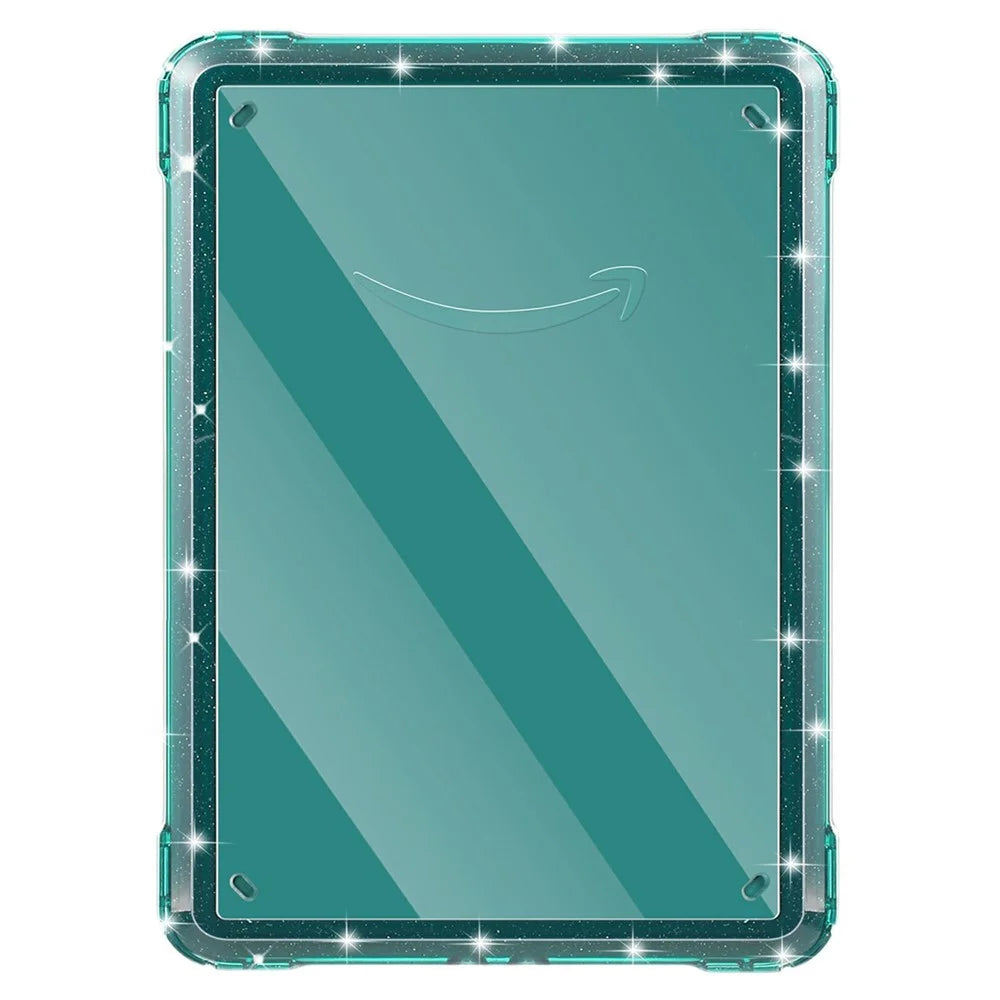 For Amazon Kindle Paperwhite (2024) Case Anti-Scratch TPU + PC Tablet Cover - Glitter Blackish Green - 1