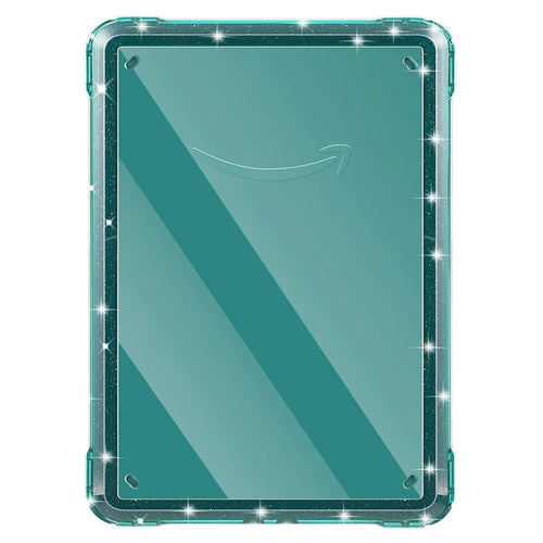 For Amazon Kindle Paperwhite (2024) Case Anti-Scratch TPU + PC Tablet Cover - Glitter Blackish Green - 1